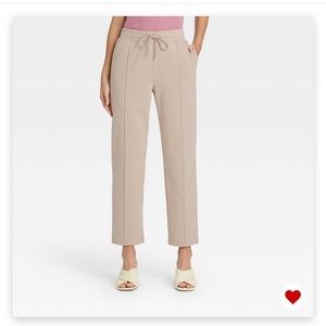 WORN ONCE High-Rise Knit Drawstring Ankle Pull-On Pants